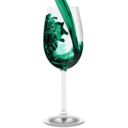download Copa De Vino clipart image with 180 hue color