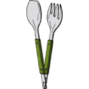 download Salad Tongs clipart image with 45 hue color