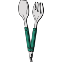 download Salad Tongs clipart image with 135 hue color