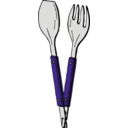 download Salad Tongs clipart image with 225 hue color