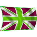 download Union Flag Fluttering In Breeze clipart image with 90 hue color
