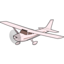 download Single Engine Cessna clipart image with 135 hue color