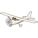download Single Engine Cessna clipart image with 180 hue color