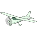 download Single Engine Cessna clipart image with 270 hue color