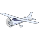 download Single Engine Cessna clipart image with 0 hue color