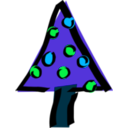 download Christmas Tree clipart image with 135 hue color