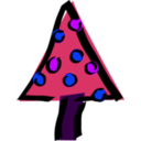 download Christmas Tree clipart image with 225 hue color