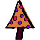 download Christmas Tree clipart image with 270 hue color