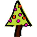 download Christmas Tree clipart image with 315 hue color