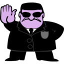download Fbi Dude clipart image with 270 hue color