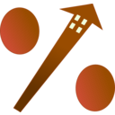 download Mortgage Rate clipart image with 270 hue color