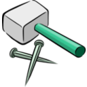 download Hammer And Nails clipart image with 135 hue color