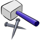 download Hammer And Nails clipart image with 225 hue color