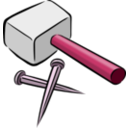download Hammer And Nails clipart image with 315 hue color