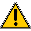 download Warning clipart image with 0 hue color