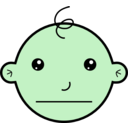 download Serious Baby clipart image with 90 hue color