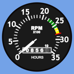 Cessna Type Aircraft Tachometer