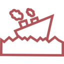 download Ship clipart image with 135 hue color