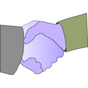 download Handshakewithborder clipart image with 225 hue color