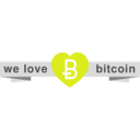 download Ribbonwelovebitcoin clipart image with 45 hue color