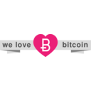 download Ribbonwelovebitcoin clipart image with 315 hue color