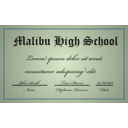 download A High School Diploma clipart image with 45 hue color