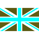 download Flag Of Britain clipart image with 180 hue color
