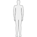 download Male Body Silhouette clipart image with 45 hue color