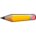 download Pencil clipart image with 0 hue color