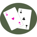 download Aces clipart image with 315 hue color