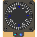 download Vertical Card Compass clipart image with 180 hue color