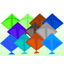 download Kite Shop clipart image with 180 hue color