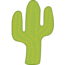 download Cactus clipart image with 315 hue color