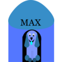 download Puppy Doghouse clipart image with 180 hue color
