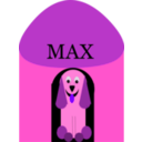 download Puppy Doghouse clipart image with 270 hue color