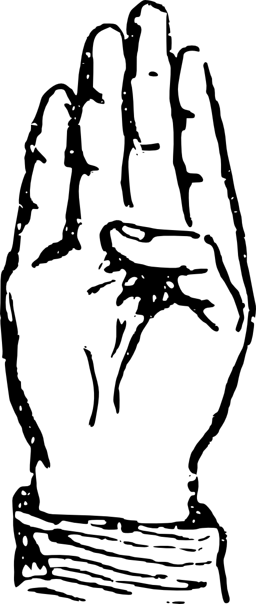 Deaf Alphabet B