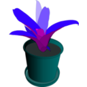 download Bromeliad In A Pot clipart image with 180 hue color
