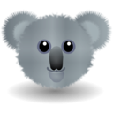 download Funny Koala Face Cartoon clipart image with 225 hue color