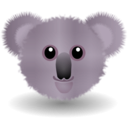 download Funny Koala Face Cartoon clipart image with 315 hue color