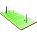 download Rugby Field clipart image with 0 hue color