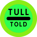 download Tull Told Sign clipart image with 90 hue color