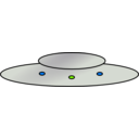 download Ufo clipart image with 90 hue color