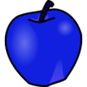 download Apple clipart image with 225 hue color