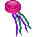 download Medallion clipart image with 270 hue color