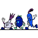 download Veggies clipart image with 180 hue color