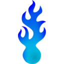 download Fireball clipart image with 180 hue color
