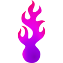download Fireball clipart image with 270 hue color