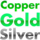 download Copper Gold And Silver Gradients clipart image with 90 hue color