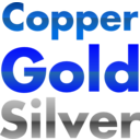 download Copper Gold And Silver Gradients clipart image with 180 hue color