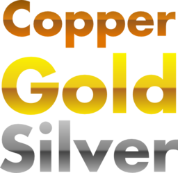 Copper Gold And Silver Gradients